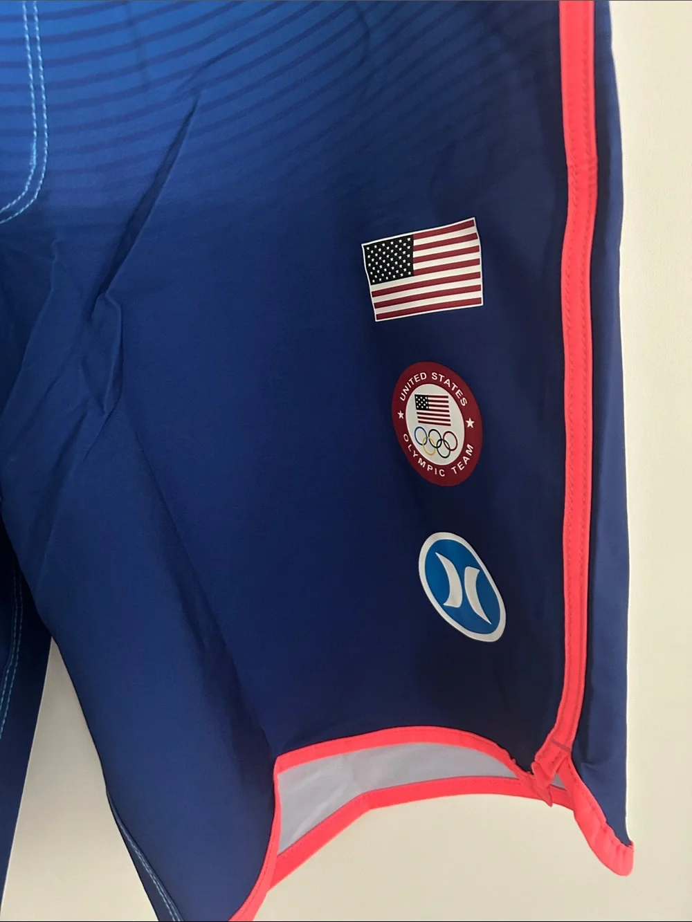 NWT Hurley Men’s Blue Boardshorts with USA Logo